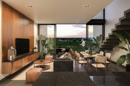 Penthouses de Lujo con amenidades en Privada en San Ramon Norte